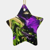 Paarse paniek keramisch ornament (Links)