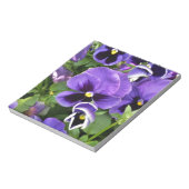 paarse paniekjes notitieblok (Gedraaid)