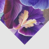 Paarse Pansies - AI ART Tissuepapier (Detail)