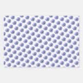 Paarse Pansies Botanische Bloemenkunst Inpakpapier Vel (Voorkant 2)