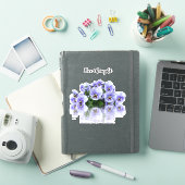 Paarse Pansies Sticker (iPad Cover)