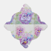 Paarse Pansy Bloemen Party Cake Favor Box Bedankdoosjes (Uitgevouwen)
