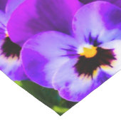 Paarse Pansy Butterfly Table Runner Korte Tafelloper (Hoek)