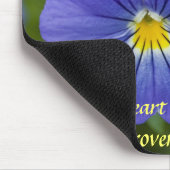 Paarse Pansy - Cheerfulness Muismat (Hoek)