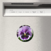 Paarse Pansy close-up Magneet (Insitu (Vaatwasser))