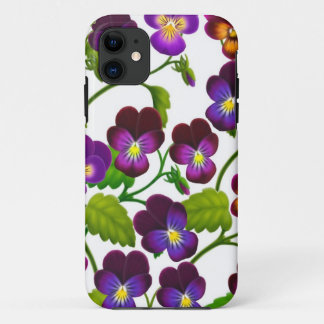 Paarse Pansy Garden Flowers iPhone 5 Hoesje