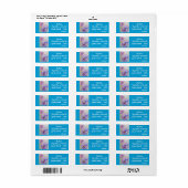 Paarse Pansy Waterverf Return Address Labels (Full Sheet)