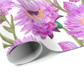 Paarse Papier Daisies Bloemen (Rol Hoek)