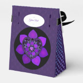 Paarse paraplu & harten.7 bedankdoosjes (Achterkant)