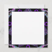 Paarse paraplu & harten .7 blanco kaart (Achterkant)