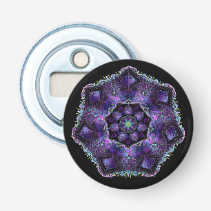 Paarse paraplu & harten .7 button flesopener