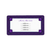 Paarse paraplu & harten.7 etiket (Voorkant)