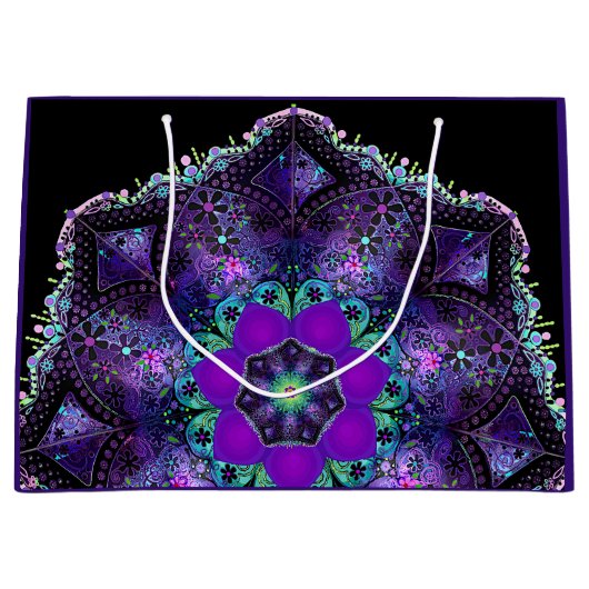 Paarse paraplu & harten .7 groot cadeauzakje (Voorkant)