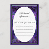 Paarse paraplu & harten .7 informatiekaartje (Achterkant)