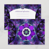 Paarse paraplu & harten .7 informatiekaartje (Voorkant / Achterkant)