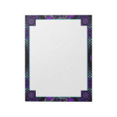 Paarse paraplu & harten .7 notitieblok (Gedraaid)