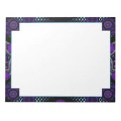 Paarse paraplu & harten .7 notitieblok (Voorkant)