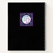 Paarse paraplu & harten .7 notitieboek (Achterkant)