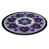 Paarse paraplu & harten .7 snijplank (Hoek)