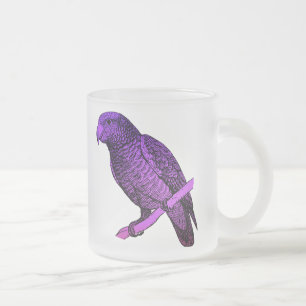 Paarse Parrot Matglas Koffiemok