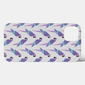 Paarse parrots Case-Mate iPhone case (Achterkant (horizontaal))