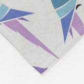 Paarse parrots fleece deken (Hoek)