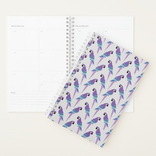 Paarse parrots planner (Display)