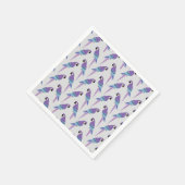 Paarse parrots servet (Hoek)