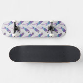 Paarse parrots skateboard (Horizontaal)
