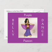 Paarse Passie Briefkaart (Voorkant / Achterkant)
