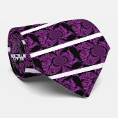 Paarse passie: Rozen van de Royal Romance Stropdas (Opgerold)