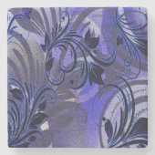 Paarse Passie Stenen Onderzetter (Voorkant)