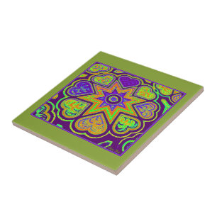"Paarse passie" Trivet/Tegel Tegeltje