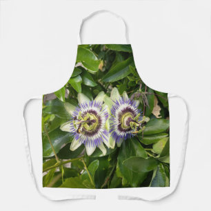 Paarse Passiebloem Bloemenschort Schort