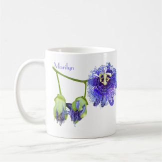 Paarse Passiebloemen Koffiemok