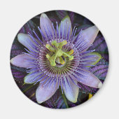 Paarse Passiflora Passion Flower Magneet (Voorkant)