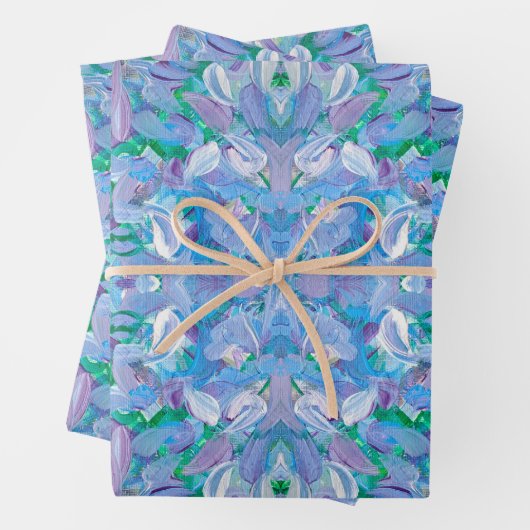 Paarse Passion Abstract inpakpapier Vel (In situ)