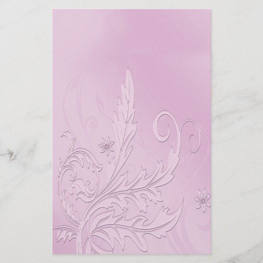  Paarse Passion Bloemen Briefpapier (Voorkant)