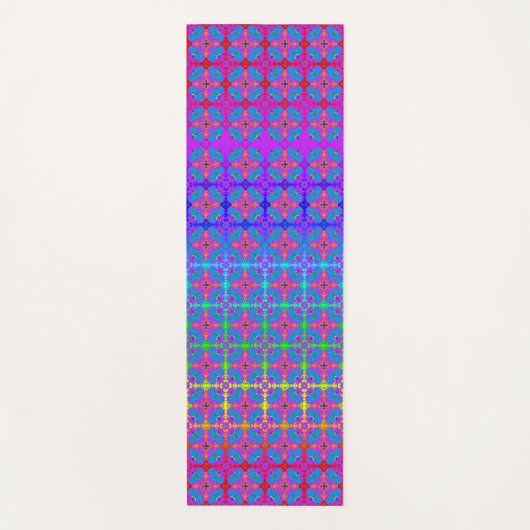 Paarse Passion Boho Beauty Yogamat (Voorkant)