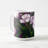 Paarse Passion Tulips Coffee Cup Koffiemok (Voorkant links)