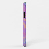 Paarse pasta-kruis Case-Mate iPhone case (Achterkant/rechts)