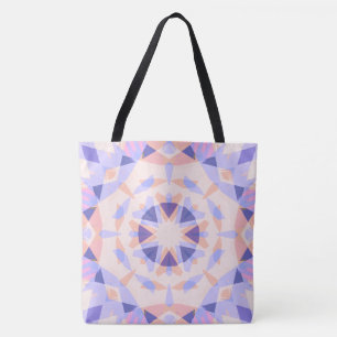  Paarse Pastel Roze Star Eclectic Beach Draagtas