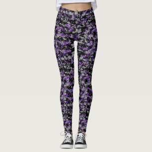 Paarse Patroon Vrouwen Camouflage Leggings