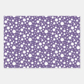 Paarse Patterns Wrapping Paper Sheet Set (Voorkant 3)