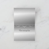 Paarse Pauw Huwelijk Dankkaartjes Bedankkaart (Binnen)