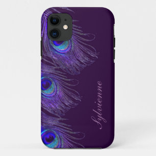 paarse pauw iphone 5S hoesje