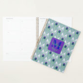 Paarse Pauw Veer Groen Blauw Art Decor Planner (Display)