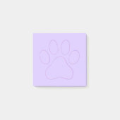 Paarse Paw-afdrukken Post-it® Notes (Voorkant)