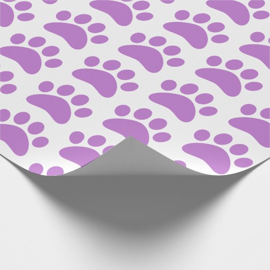 Paarse paw inpakpapier (Hoek)