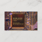 Paarse PCB Gedrukte Kring, Technologie-engineering Visitekaartje (Achterkant)